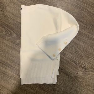 J Crew white boat neck sweater